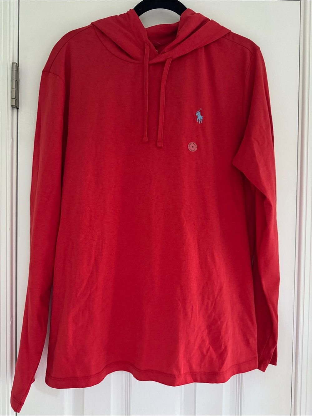 Polo by Ralph Lauren Red Hooded Long-Sleeve Shirt